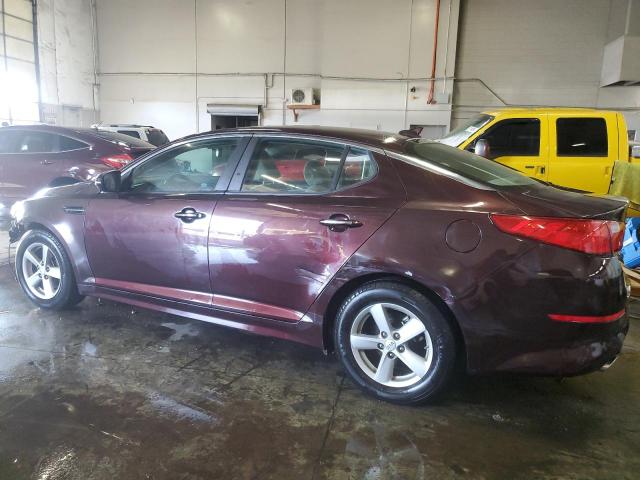 5XXGM4A76EG333315 - 2014 KIA OPTIMA LX MAROON photo 2