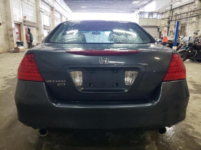 1HGCM66457A050168 - 2007 HONDA ACCORD SE GRAY photo 6