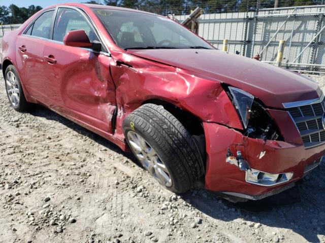 1G6DV57V380203366 - 2008 CADILLAC CTS HI FEATURE V6 RED photo 9