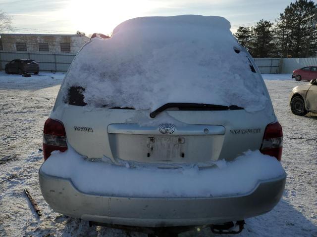 JTEEP21A140026709 - 2004 TOYOTA HIGHLANDER SILVER photo 6