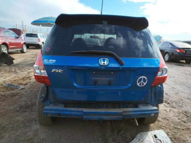 JHMGD37678S059558 - 2008 HONDA FIT SPORT BLUE photo 6