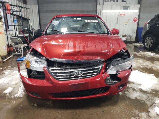 KNAFE222995612684 - 2009 KIA SPECTRA EX RED photo 5