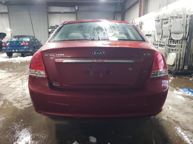 KNAFE222995612684 - 2009 KIA SPECTRA EX RED photo 6