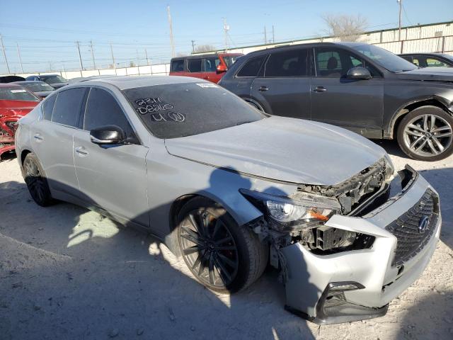 JN1FV7AP6JM460969 - 2018 INFINITI Q50 RED SPORT 400 GRAY photo 4