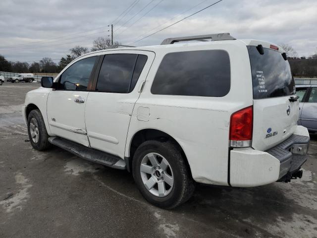 5N1AA08B55N724635 - 2005 NISSAN ARMADA SE WHITE photo 2