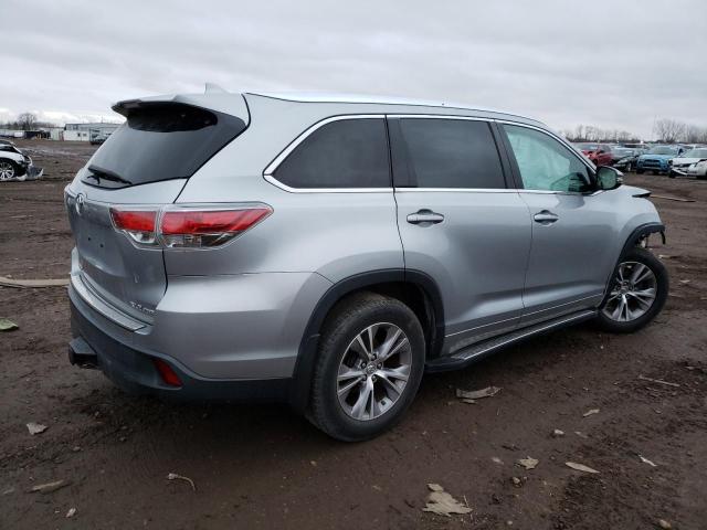 5TDJKRFH6ES022265 - 2014 TOYOTA HIGHLANDER XLE GRAY photo 3