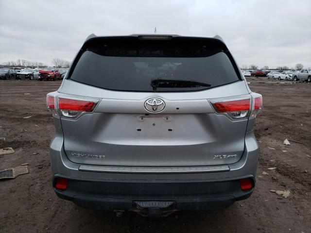 5TDJKRFH6ES022265 - 2014 TOYOTA HIGHLANDER XLE GRAY photo 6