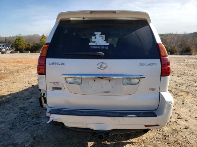 JTJBT20X260096745 - 2006 LEXUS GX 470 WHITE photo 6