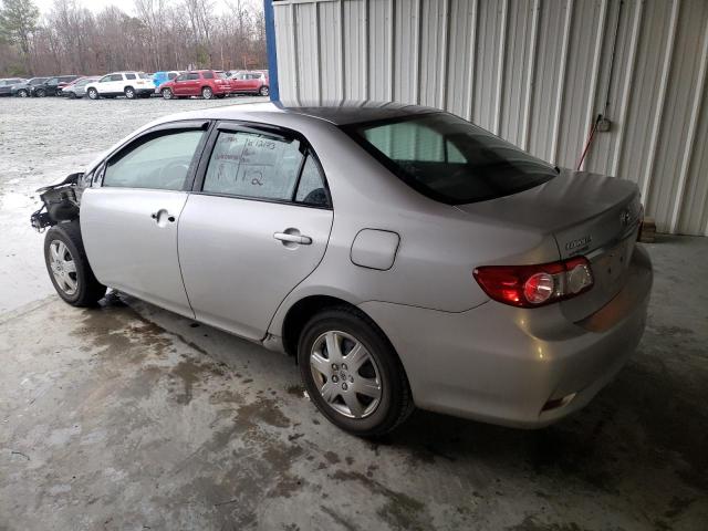 2T1BU4EE6BC734823 - 2011 TOYOTA COROLLA BASE SILVER photo 2