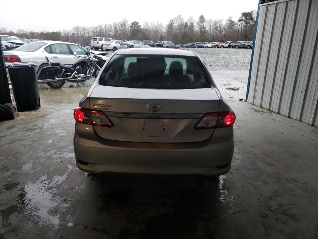 2T1BU4EE6BC734823 - 2011 TOYOTA COROLLA BASE SILVER photo 6