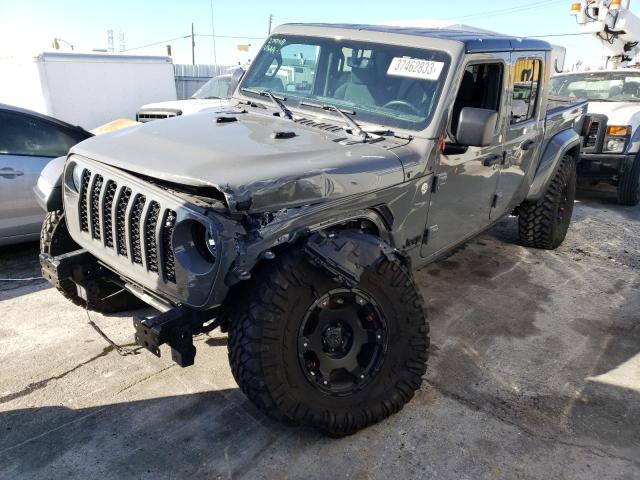 1C6JJTAG5ML553379 - 2021 JEEP GLADIATOR SPORT GRAY photo 1