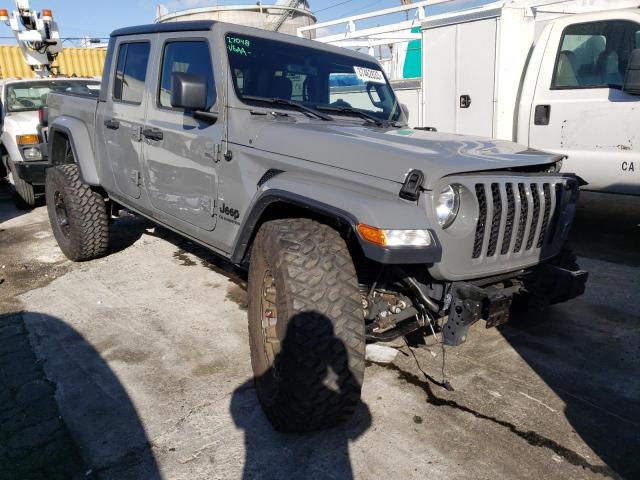 1C6JJTAG5ML553379 - 2021 JEEP GLADIATOR SPORT GRAY photo 4