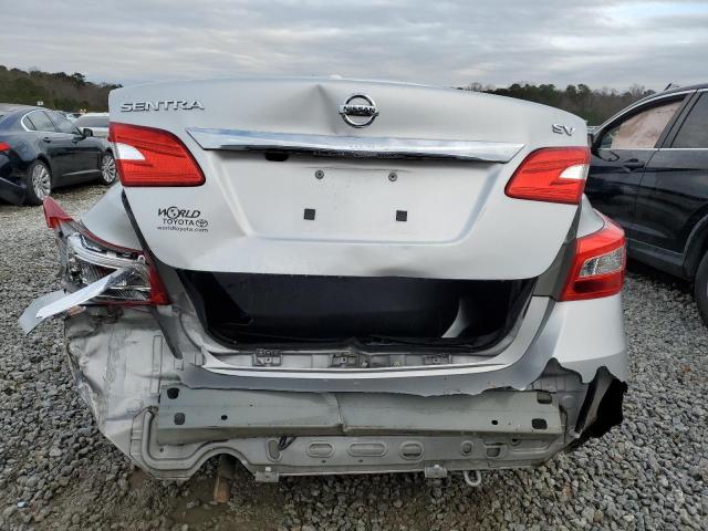 3N1AB7AP0KY418377 - 2019 NISSAN SENTRA S SILVER photo 6