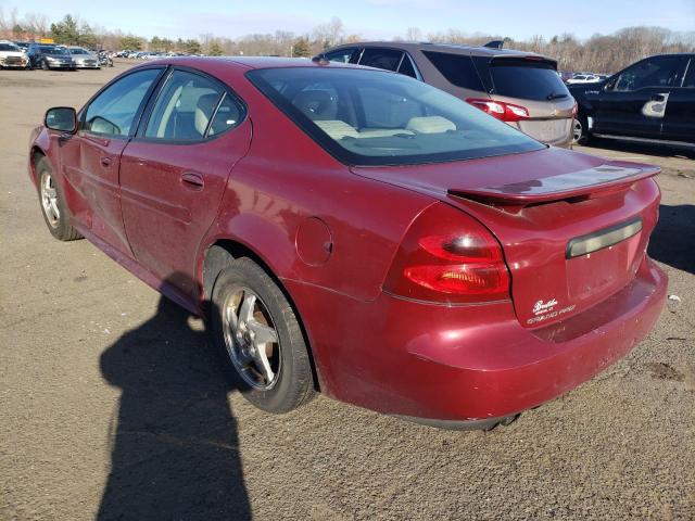 2G2WS542841343733 - 2004 PONTIAC GRAND PRIX GT2 ბურგუნდია ფოტო 2