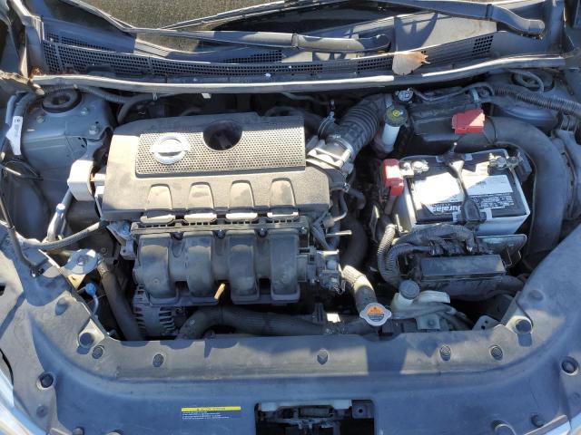 3N1AB7AP2EL625242 - 2014 NISSAN SENTRA S GRAY photo 11