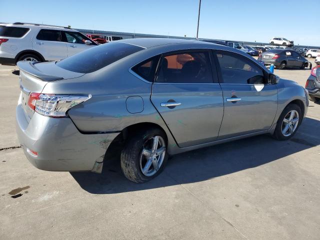 3N1AB7AP2EL625242 - 2014 NISSAN SENTRA S GRAY photo 3