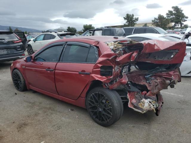 19UUA66207A048324 - 2007 ACURA TL RED photo 2