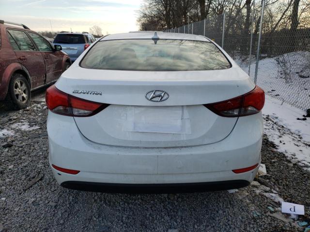 5NPDH4AE9FH631143 - 2015 HYUNDAI ELANTRA SE WHITE photo 6