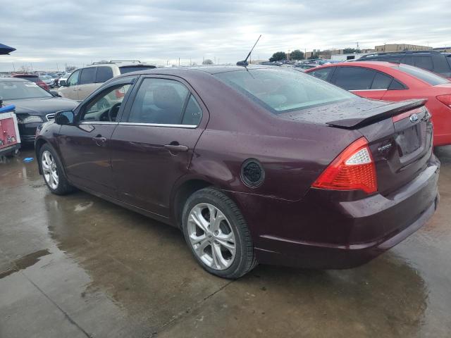 3FAHP0HA3CR246532 - 2012 FORD FUSION SE BURGUNDY photo 2