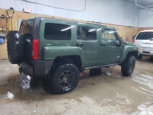 5GTDN136X68107309 - 2006 HUMMER H3 GREEN photo 3