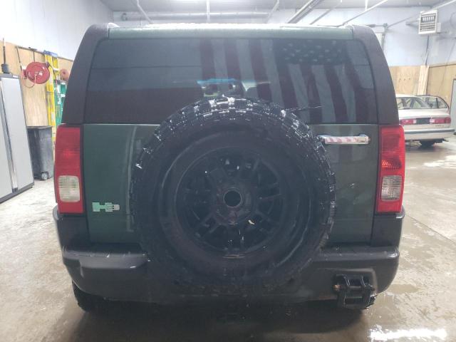 5GTDN136X68107309 - 2006 HUMMER H3 GREEN photo 6