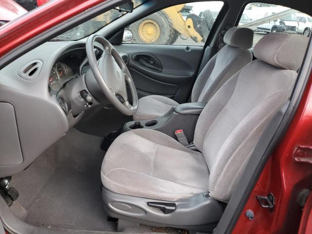 1FAFP58S7XG307018 - 1999 FORD TAURUS SE COMFORT RED photo 7