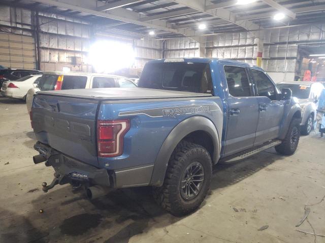 1FTFW1RG5KFB68456 - 2019 FORD F150 RAPTOR BLUE photo 3