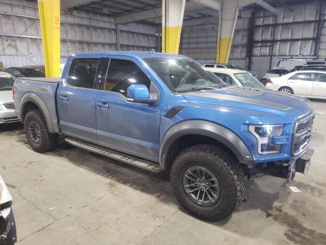 1FTFW1RG5KFB68456 - 2019 FORD F150 RAPTOR BLUE photo 4