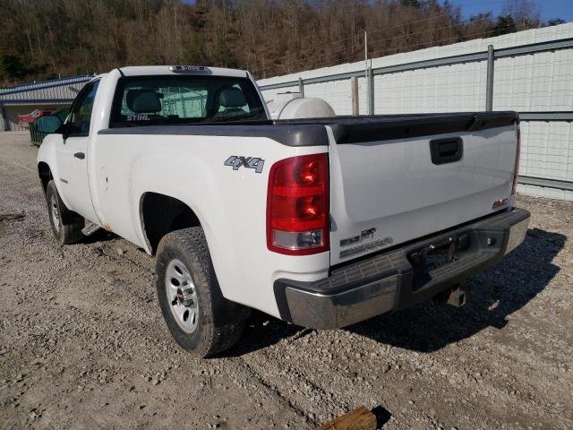 1GTN2TE03CZ135161 - 2012 GMC SIERRA K1500 WHITE photo 3