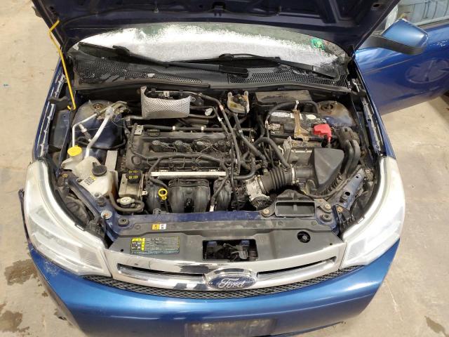 1FAHP33N08W168954 - 2008 FORD FOCUS SE BLUE photo 11