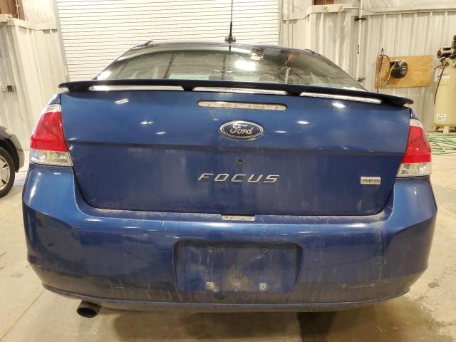 1FAHP33N08W168954 - 2008 FORD FOCUS SE BLUE photo 6