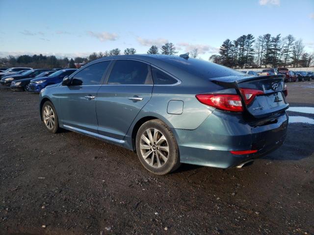 5NPE34AFXFH107463 - 2015 HYUNDAI SONATA SPORT BLUE photo 2