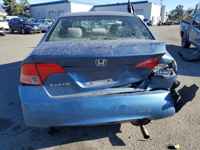 1HGFA16836L112407 - 2006 HONDA CIVIC EX BLUE photo 6