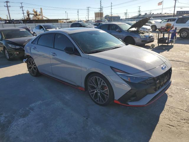 KMHLW4AK2NU008387 - 2022 HYUNDAI ELANTRA N SILVER photo 4