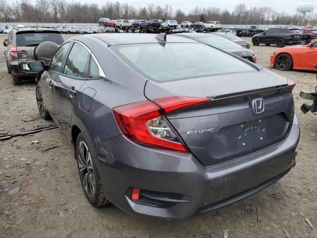 2HGFC1F70HH657689 - 2017 HONDA CIVIC EXL ნაცრისფერი ფოტო 2
