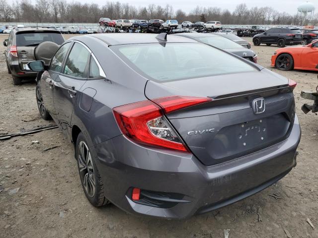 2HGFC1F70HH657689 - 2017 HONDA CIVIC EXL GRAY photo 2