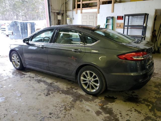 3FA6P0H72KR185863 - 2019 FORD FUSION SE GRAY photo 2