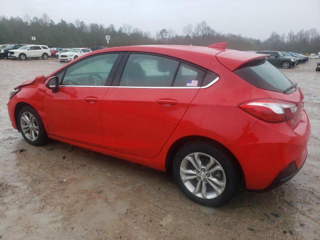 3G1BE6SM1KS611611 - 2019 CHEVROLET CRUZE LT RED photo 2