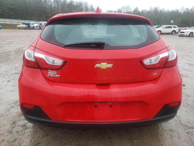 3G1BE6SM1KS611611 - 2019 CHEVROLET CRUZE LT RED photo 6