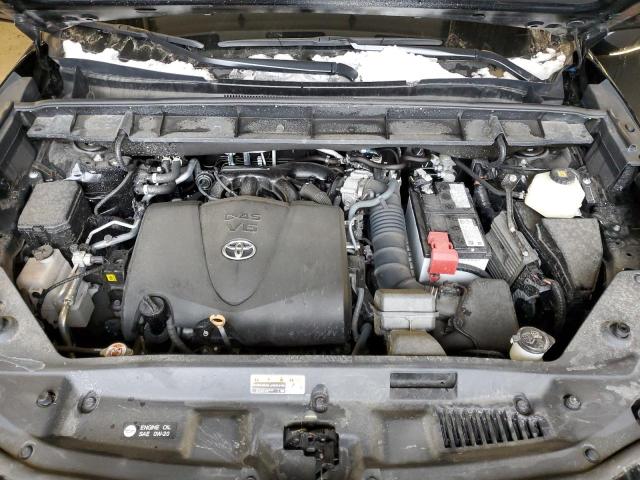 5TDBZRBH8NS564117 - 2022 TOYOTA HIGHLANDER L BLACK photo 12