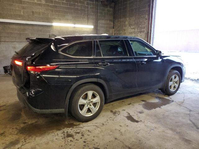 5TDBZRBH8NS564117 - 2022 TOYOTA HIGHLANDER L BLACK photo 3