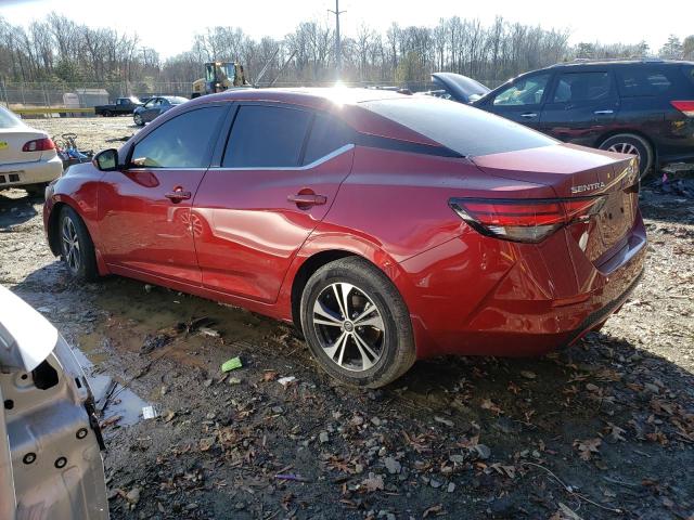 3N1AB8CVXNY261530 - 2022 NISSAN SENTRA SV RED photo 2