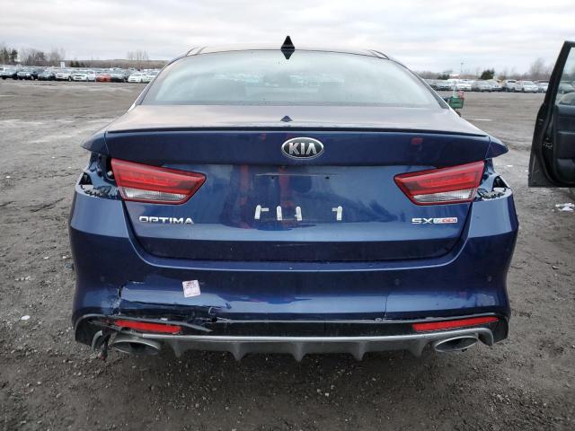 5XXGW4L25GG087906 - 2016 KIA OPTIMA SX BLUE photo 6