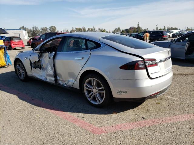 5YJSA1H15EFP32593 - 2014 TESLA MODEL S Արծաթագույն լուսանկար 2
