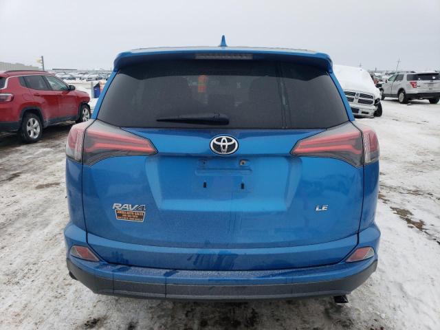 2T3ZFREV1JW475538 - 2018 TOYOTA RAV4 LE BLUE photo 6