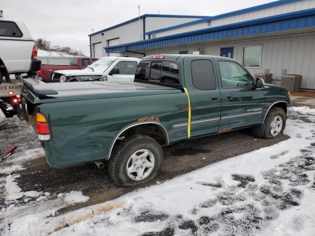 5TBBT4414YS040612 - 2000 TOYOTA TUNDRA ACCESS CAB GREEN photo 3