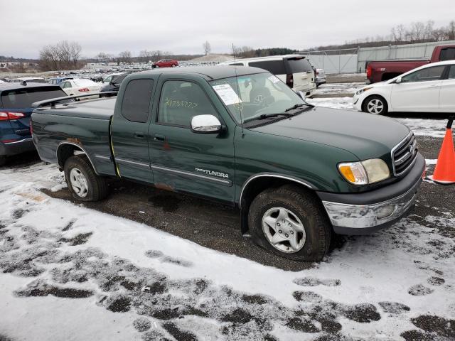 5TBBT4414YS040612 - 2000 TOYOTA TUNDRA ACCESS CAB GREEN photo 4