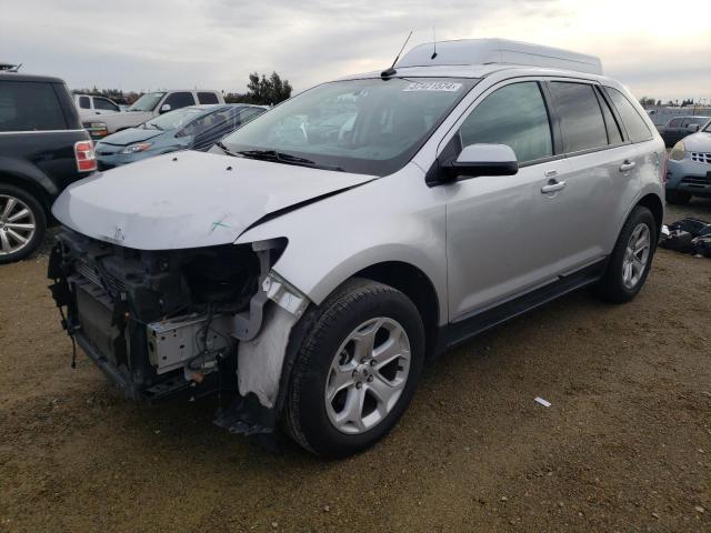 2FMDK3J93DBC17889 - 2013 FORD EDGE SEL SILVER photo 1