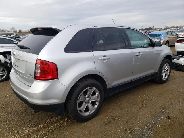 2FMDK3J93DBC17889 - 2013 FORD EDGE SEL SILVER photo 3