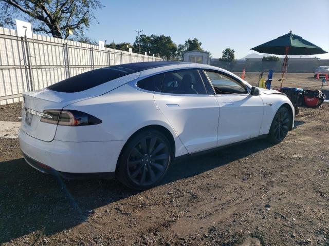 5YJSA1H13EFP35234 - 2014 TESLA MODEL S WHITE photo 3